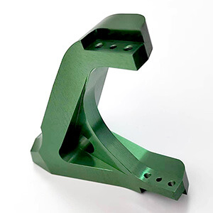 7075 Aluminum alloy anodized military green